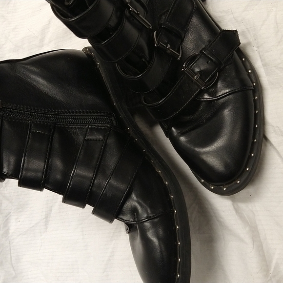 A New Day• black moto boots - Picture 4 of 9